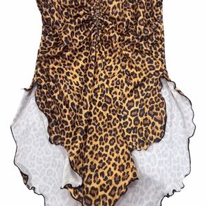 Leopard Print Women's Top